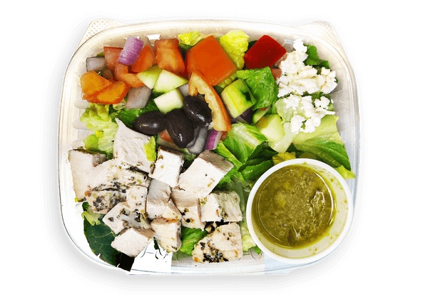 Greek Salad With Chicken - Pure Plates Healthy Salads - Pure Plates STL