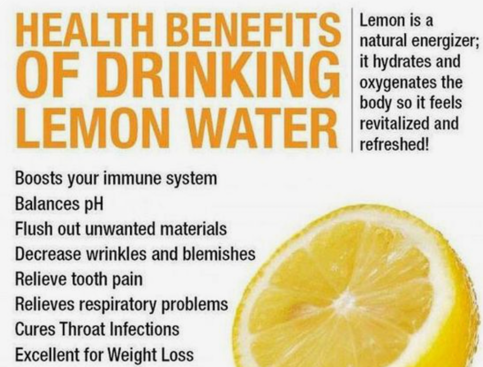 Top benefits of drinking lemon water